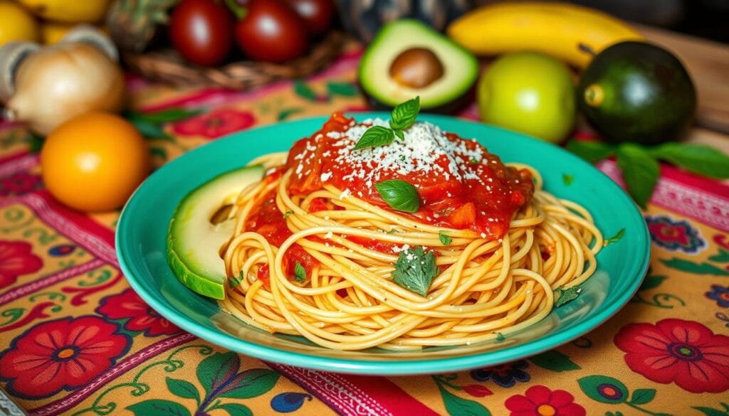 Haitian-Style Pasta