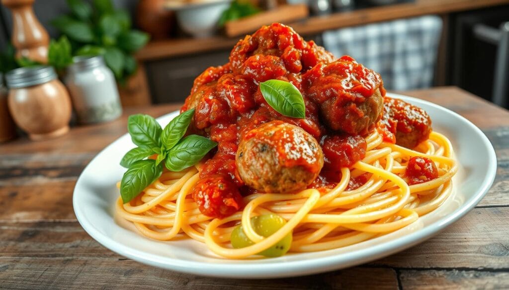 italian meatball pasta