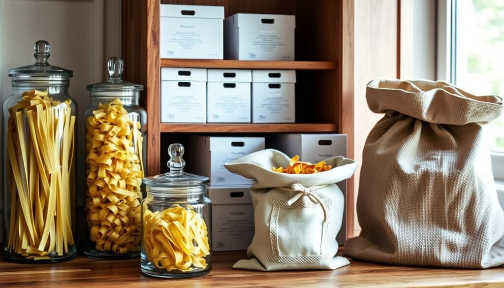 Mafaldine pasta storage